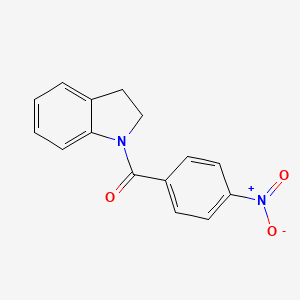 molecular formula C15H12N2O3 B14402218 1-(4-Nitrobenzoyl)indoline CAS No. 86448-86-4