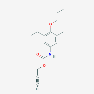 molecular formula C16H21NO3 B14402220 Prop-2-yn-1-yl (3-ethyl-5-methyl-4-propoxyphenyl)carbamate CAS No. 84971-48-2