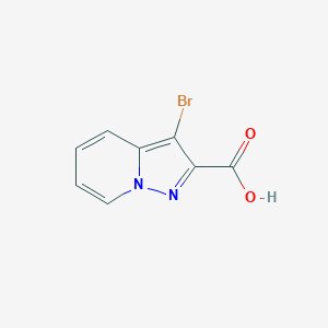 molecular formula C8H5BrN2O2 B1440223 3-Bromopyrazolo[1,5-a]pyridine-2-carboxylic acid CAS No. 876379-77-0