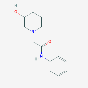 B1440224 2-(3-hydroxypiperidin-1-yl)-N-phenylacetamide CAS No. 636562-56-6