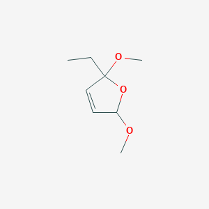 molecular formula C8H14O3 B14402345 2-Ethyl-2,5-dimethoxy-2,5-dihydrofuran CAS No. 85806-21-9