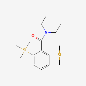 molecular formula C17H31NOSi2 B14402358 Benzamide, N,N-diethyl-2,6-bis(trimethylsilyl)- CAS No. 85370-88-3