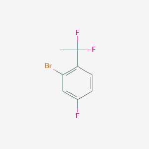 molecular formula C8H6BrF3 B1440236 2-Bromo-1-(1,1-difluoroethyl)-4-fluorobenzene CAS No. 1138444-86-6