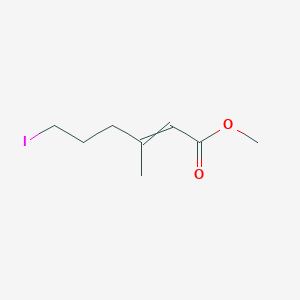 molecular formula C8H13IO2 B14402509 Methyl 6-iodo-3-methylhex-2-enoate CAS No. 87131-46-2