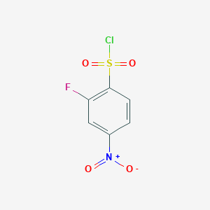 molecular formula C6H3ClFNO4S B1440251 2-Fluoro-4-nitrobenzene-1-sulfonyl chloride CAS No. 1146290-36-9
