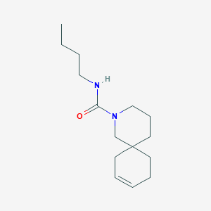 molecular formula C15H26N2O B14402549 N-Butyl-2-azaspiro[5.5]undec-8-ene-2-carboxamide CAS No. 85674-98-2