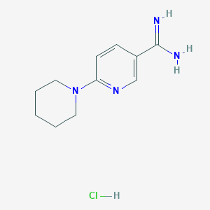 6-(Piperidin-1-yl)pyridine-3-carboximidamide hydrochloride