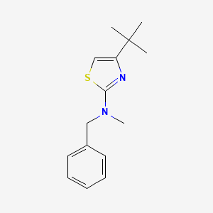 molecular formula C15H20N2S B14402584 N-Benzyl-4-tert-butyl-N-methyl-1,3-thiazol-2-amine CAS No. 85656-46-8