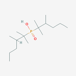 molecular formula C16H35O2P B14402612 Bis(2,3-dimethylhexan-2-yl)phosphinic acid CAS No. 88528-06-7