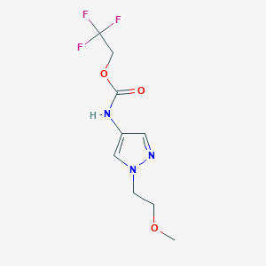 2,2,2-trifluoroethyl N-[1-(2-methoxyethyl)-1H-pyrazol-4-yl]carbamate