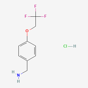 [4-(2,2,2-Trifluoroethoxy)phenyl]methanamine hydrochloride