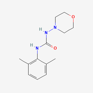 molecular formula C13H19N3O2 B14402679 N-(2,6-Dimethylphenyl)-N'-morpholin-4-ylurea CAS No. 88302-28-7