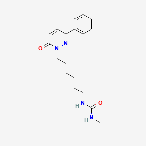 molecular formula C19H26N4O2 B14402690 N-Ethyl-N'-[6-(6-oxo-3-phenylpyridazin-1(6H)-yl)hexyl]urea CAS No. 87653-51-8