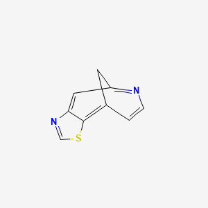 molecular formula C9H6N2S B14402708 5,9-Methano[1,3]thiazolo[4,5-d]azocine CAS No. 88084-55-3