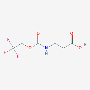 3-{[(2,2,2-Trifluoroethoxy)carbonyl]amino}propanoic acid