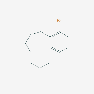 molecular formula C14H19Br B14402743 11-Bromobicyclo[8.3.1]tetradeca-1(14),10,12-triene CAS No. 89506-94-5