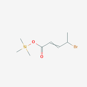 molecular formula C8H15BrO2Si B14402749 Trimethylsilyl 4-bromopent-2-enoate CAS No. 88239-40-1