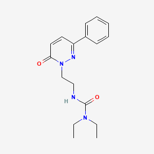molecular formula C17H22N4O2 B14402772 N,N-Diethyl-N'-[2-(6-oxo-3-phenylpyridazin-1(6H)-yl)ethyl]urea CAS No. 88421-13-0