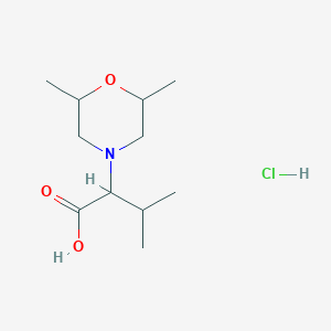 2-(2,6-Dimethylmorpholin-4-yl)-3-methylbutanoic acid hydrochloride