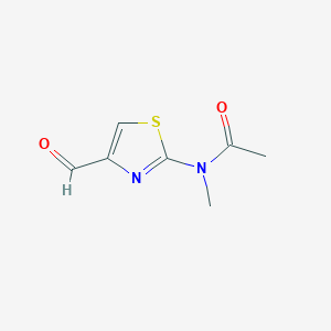 N-(4-formyl-1,3-thiazol-2-yl)-N-methylacetamide