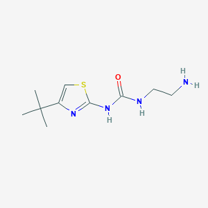 molecular formula C10H18N4OS B1440284 1-(2-Aminoethyl)-3-(4-tert-butylthiazol-2-YL)urea CAS No. 1092460-38-2