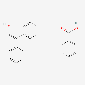 molecular formula C21H18O3 B14402844 Benzoic acid;2,2-diphenylethenol CAS No. 86123-17-3