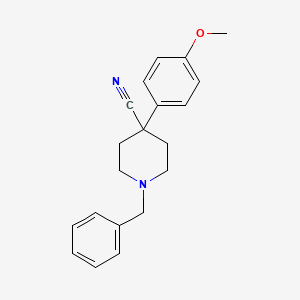 molecular formula C20H22N2O B1440285 1-Benzyl-4-(4-methoxyphenyl)piperidine-4-carbonitrile CAS No. 1158750-70-9