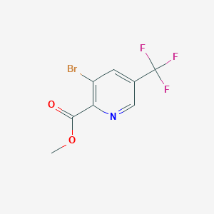 molecular formula C8H5BrF3NO2 B1440290 Methyl 3-bromo-5-(trifluoromethyl)picolinate CAS No. 1211536-14-9