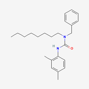 molecular formula C24H34N2O B14402900 N-Benzyl-N'-(2,4-dimethylphenyl)-N-octylurea CAS No. 88452-39-5
