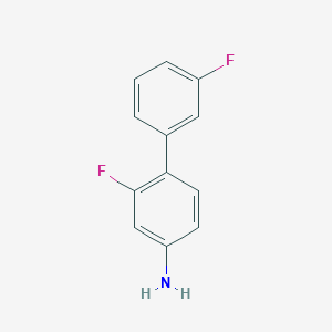 molecular formula C12H9F2N B1440292 3-Fluoro-4-(3-fluorophenyl)aniline CAS No. 1214385-47-3
