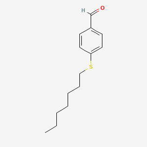 molecular formula C14H20OS B14402964 4-(Heptylsulfanyl)benzaldehyde CAS No. 88357-17-9