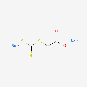 molecular formula C3H2Na2O2S3 B14402966 Disodium;2-sulfidocarbothioylsulfanylacetate CAS No. 86932-91-4