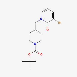 molecular formula C16H23BrN2O3 B1440297 Tert-butyl 4-((3-bromo-2-oxopyridin-1(2H)-YL)methyl)piperidine-1-carboxylate CAS No. 1065075-65-1