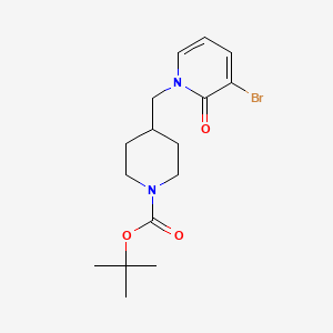 Tert-butyl 4-((3-bromo-2-oxopyridin-1(2H)-YL)methyl)piperidine-1-carboxylate