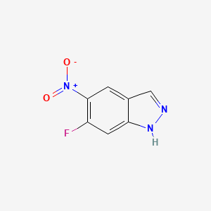 molecular formula C7H4FN3O2 B1440301 6-Fluoro-5-nitro-1H-indazole CAS No. 633327-51-2