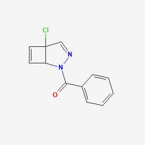 molecular formula C12H9ClN2O B14403030 (5-Chloro-2,3-diazabicyclo[3.2.0]hepta-3,6-dien-2-yl)(phenyl)methanone CAS No. 88129-18-4