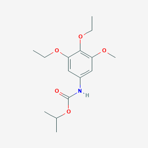 molecular formula C15H23NO5 B14403071 Propan-2-yl (3,4-diethoxy-5-methoxyphenyl)carbamate CAS No. 84972-14-5