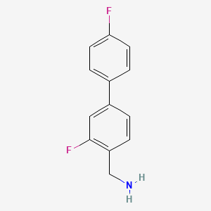 molecular formula C13H11F2N B1440308 (3,4'-Difluoro-[1,1'-biphenyl]-4-yl)methanamine CAS No. 1183330-73-5