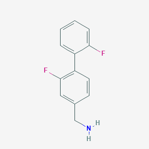 molecular formula C13H11F2N B1440309 [3-fluoro-4-(2-fluorophenyl)phenyl]methanamine CAS No. 1214336-12-5