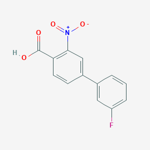4-(3-Fluorophenyl)-2-nitrobenzoic acid