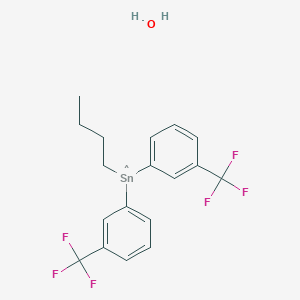 molecular formula C18H19F6OSn B14403154 CID 78060491 