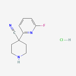 4-(6-Fluoropyridin-2-YL)piperidine-4-carbonitrile hydrochloride