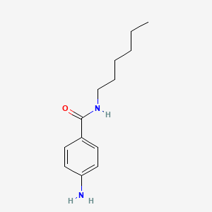 molecular formula C13H20N2O B14403170 4-Amino-N-hexylbenzamide CAS No. 85592-77-4