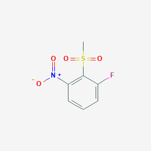 molecular formula C7H6FNO4S B1440318 3-Fluoro-2-(methylsulphonyl)nitrobenzene CAS No. 1210693-43-8
