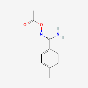 molecular formula C10H12N2O2 B14403199 N'-(Acetyloxy)-4-methylbenzene-1-carboximidamide CAS No. 88303-28-0