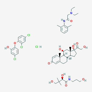 molecular formula C56H77Cl4N3O12 B144032 Aurobin CAS No. 130377-60-5