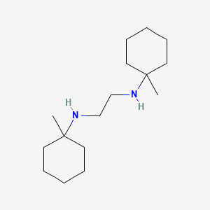 molecular formula C16H32N2 B14403202 N~1~,N~2~-Bis(1-methylcyclohexyl)ethane-1,2-diamine CAS No. 88653-66-1