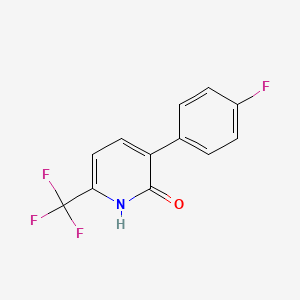 3-(4-Fluorophenyl)-6-(trifluoromethyl)pyridin-2-ol