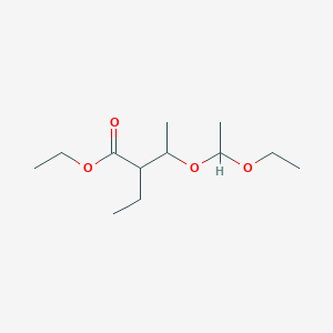 molecular formula C12H24O4 B14403231 Ethyl 3-(1-ethoxyethoxy)-2-ethylbutanoate CAS No. 87519-08-2