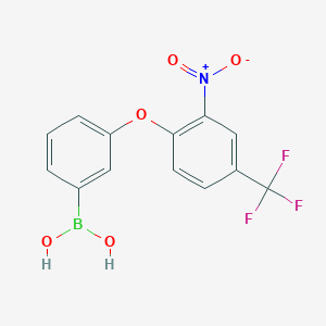 (3-(2-Nitro-4-(trifluoromethyl)phenoxy)phenyl)boronic acid